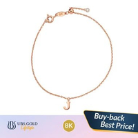UBS Gold - Gelang Emas Alpha Cheri J - 8k - Kgv8055k Adj 18cm-Rose Gold