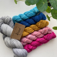 Manos Fino 70% merino 30% silk Handdyed Yarn From Uruguay