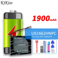 KiKiss 1800mAh SP 624038 LIS1662HNPC (WH-1000xM3) Battery for Sony WH-1000xM3 WH-1000MX4 WH-CH710N/B WH-XB900 WH-XB900N/XB910N