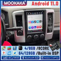 2 Din For Dodge RAM 1500 2500 2008-2018 Android 11.0 8G+128GB Car Multimedia Player GPS Navi Auto Radio Stereo Head Unit Carplay