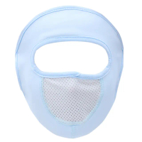 【WE FIT】薄款防曬防塵透氣冰絲防護全臉口罩面罩(SG053)