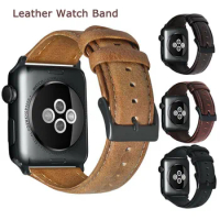 Real Leather Band For Apple Watch 6 SE Smart Watch Band 38mm 42mm Band For iWatch Strap 40mm 44mm Series 5 4 3 2 1 Bracelet #V0