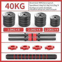 Dumbel Dumbell Barbel Barbell PVC Set 40Kg