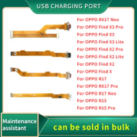 USB Charging Port Jack Dock Flex Cable Charger Connector Board For OPPO Find X3 X2 X R17 RX17 Neo R15 Bottom Charger Port Dock