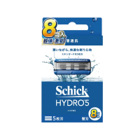 【Schick 舒適牌】水次元5刮鬍刀片(刀片8入)