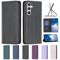 For Samsung A55 A15 5G Case Magnetic Flip Phone Case on For Funda Samsung Galaxy A55 A35 A25 A15 5G A54 A34 A14 A05S A05 Cover