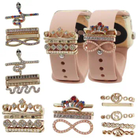 Accessories Diamond Butterfly Wristbelt Charms Decorative Ring Watch Band Ornament For Apple Watch Band For Apple Watch Band
