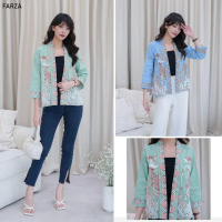 Girly Farza Luaran Batik Atasan Blouse Blazer Batik Outer Batik Lengan Panjang Wanita Rompi Wanita P