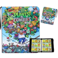 【3x3】900pcs Cards holder Plants vs. Zombies Anime Game Binder Card Holder Zipper PU leather Album Bo