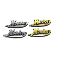Stickers motorbike decal wind moto 3D gold for honda z50 monkey logo Emblem Badge fuel tank sticker motorcycle accessories