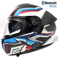 新國標3C/Dot認證摩托車頭盔四季雙鏡揭面盔四季藍牙全盔安全帽