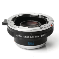 KIPON M645-S/E 0.7x PRO | Focal Reducer Lock Version for Mamiya M645 Lenses on Sony E Cameras