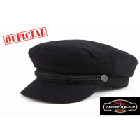 Original Fisherman Hat / Fiddler Cap / Captain Hat / Sailor Hat / Sailor Hat / Beret Wool Black For