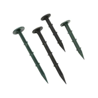 Farming plastic spike Barbed Ground nail 11cm 15cm Plastic Film Fixed Pegs Mulch Shading Gardening F