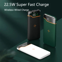 20000mAh Qi Wireless Charger Power Bank 22.5W PD 3.0 Fast Charging Poverbank for iPhone 14 pro Samsung Huawei Xiaomi Powerbank