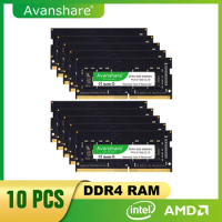Avanshare 10pcs Lot 8gb 4gb 16GB DDR4 3200MHz 2666Mhz 2400mhz SO-DIMM Memory Ram Memoria 1.2V For Laptop Notebook Computer