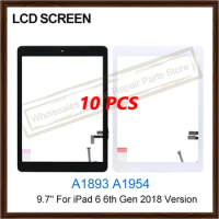 AAA+ 9.7" For iPad 6 6th Gen A1893 A1954 LCD Touch Screen Digitizer Front Outer Panel Glass For iPad 2018 Version LCD Display