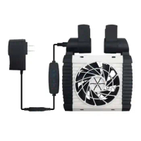 Aquarium Chiller Fan Adjustable Fish Tank Cooling Fan With 6 Wind Speed Quiet Adjustable Aquarium Water Cooling Fan For Fish