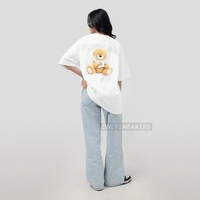 ADLV RABBIT BEAR BACK LOGO WHITE TEE 2