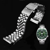 Solid stainless wristband for Seiko steel Wrist strap abalone turtle SRPE99K1 srpa21 srp777 srpc25 men's metal watchband 22mm