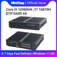 Intel i9 NUC Mini Gaming PC 10980HK GTX1660S 6G 8 cores 2xDDR4 M.2 NVme Windows 11 Pro Gamer Desktop Mini Computer 2LAN Wifi6