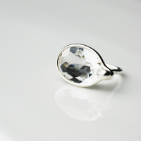 Georg Jensen Savannah #628 白水晶純銀戒指