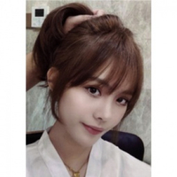 Sythetic Hair 3D French Air Bangs For Woman  Fake Bangs Thin Bangs  Hair Piece Artifact Pad   Hair N