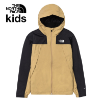 【The North Face 官方旗艦】北面兒童卡其色DryVent防水透氣抓絨內裡三合一外套｜8AKBLK5