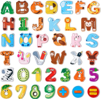 Magnetic Letters Alphabet ABC Fridge Magnets for Toddlers & Kids Cute Educational Animal Toys 26 Upp
