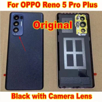Original Best Battery Back Cover Housing Rear Case with Camera Glass Lens For Oppo Reno5 Pro+ 5G Reno 5 Pro Plus Phone Lid Shell