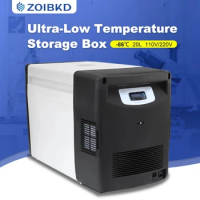 ZOIBKD Laboratory Equipment -80 °C (-112 °F) 20L Refrigerator Ultra-low Temperature Storage Box Ultra Portable Freezer