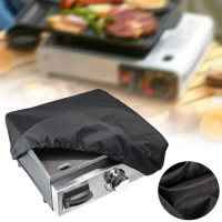Grill Cover Portable Dustproof Drawstring Design Griddle Cover BBQ Grill Protector for 17" Table Top Griddle without Hood