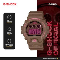 G-Shock DW-6900HH-5DR Hardies NYC Collaboration Jam Tangan Digital Wanita Original Resin Strap Brown