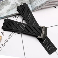 High Quality Silicone Suitable For TAG HEUER Carrera Series watch Strap for Men's Concave Convex Interface Watchband Bracelet
