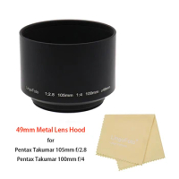 49mm Screw-in Metal Lens Hood for Pentax Takumar 105mm f/2.8 or 100mm f/4