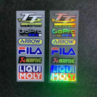 Motorcycle Racing Sponsor Sticker Modification Sticker DIY Electric Scooter Helmet Cover Scratches Waterproof Reflective Sticker