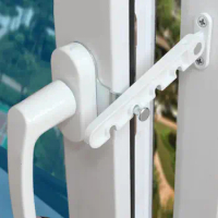 2022 New Window Limiter Position Stopper Casement Wind Brace Home Security Door Windows Sash Lock Child Safety Protection