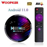 2022 New Smart TV Box Android 11 H96 MAX X4 Amlogic S905X4 4G 64G Dual Wifi BT AV1 Media Player 8K 3D Voice Control Set Top Box