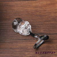 正品天然白水晶豬吊墜白水晶豬鑰匙扣掛墜生肖水晶豬轉運吊墜1入