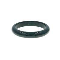 【喜緣玉品】天然滿綠翡翠玉鐲平安鐲(56.9)