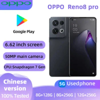 oppo Reno8 pro 5G Android CPU Qualcomm Snapdragon 7 Gen1 6.62 inches Screen 256GB ROM 50MP camera 4500mAh charge used phone