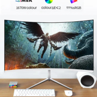 4K resolution 32 inch 1800R 144Hz Curved LED Gaming Pc Monitor with breathing light and lift base