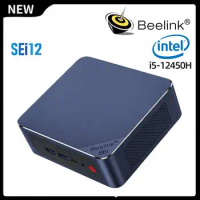 Beelink Intel Core i5-12450H 12th Gen SEi12 Mini PC DDR4 SSD Wifi6 BT5.2 PCle4.0 12450H SEi 12 Desktop Game Computer