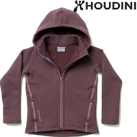 HOUDINI Kids Power Houdi 兒童款彈性刷毛外套/小朋友保暖外套 帽子可拆 429924 121 紅色幻想