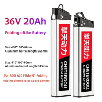 Electric Bicycle 36V 15Ah 20Ah For ADO A20 Fiido M1 Folding Electric Bike Spare Battery DCH006 Bike Replacement Li ion Battery