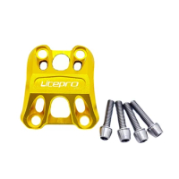 New Litepro Aluminum Alloy Bicycle Head Tube Cover With Screws Bike Stem Top Cap For Birdy Folding Bike Accessories