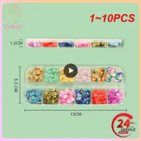 1~10PCS Easter Eggs Polymer Clay Slices Slimes Nail Sequins Manicure 3D Flakes Easter Bunny Design Nail Art Decorations