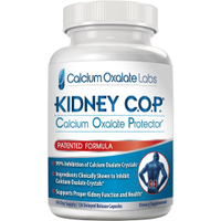 Kidney COP Calcium Oxalate Protector 120 Capsules Patented Kidney Support for Calcium Oxalate Crysta