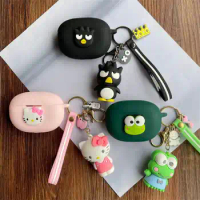 Cute Cartoon Anime Sanrio Kuromi Role Soft Silicone Earphone Protective Case for Bose Ultra Open Earbuds Headphone Protect Cover