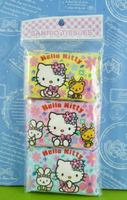【震撼精品百貨】Hello Kitty 凱蒂貓 袖珍包面紙-花造型-3入【共1款】*23566 震撼日式精品百貨